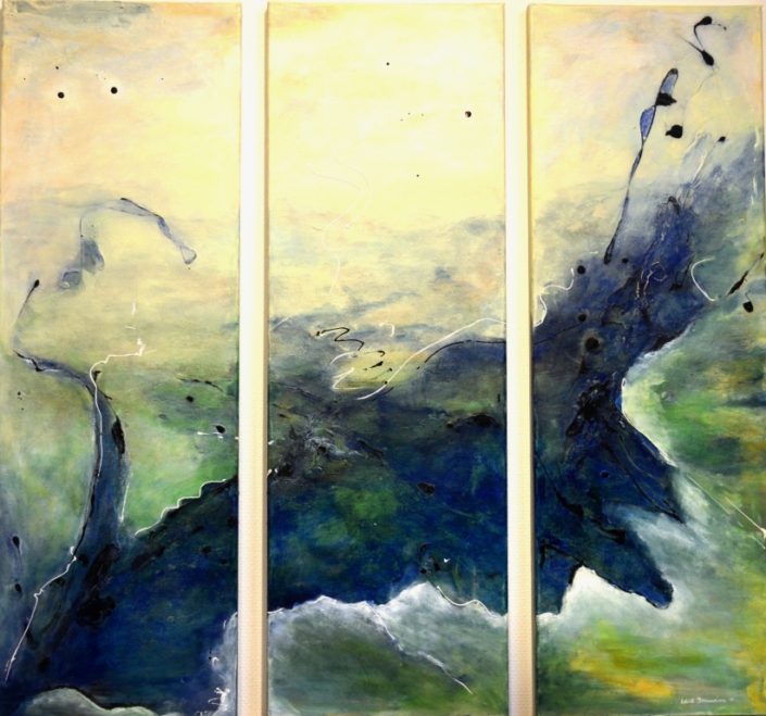 Al-Mar, Mischtechnik, je 90x30cm - VERKAUFT