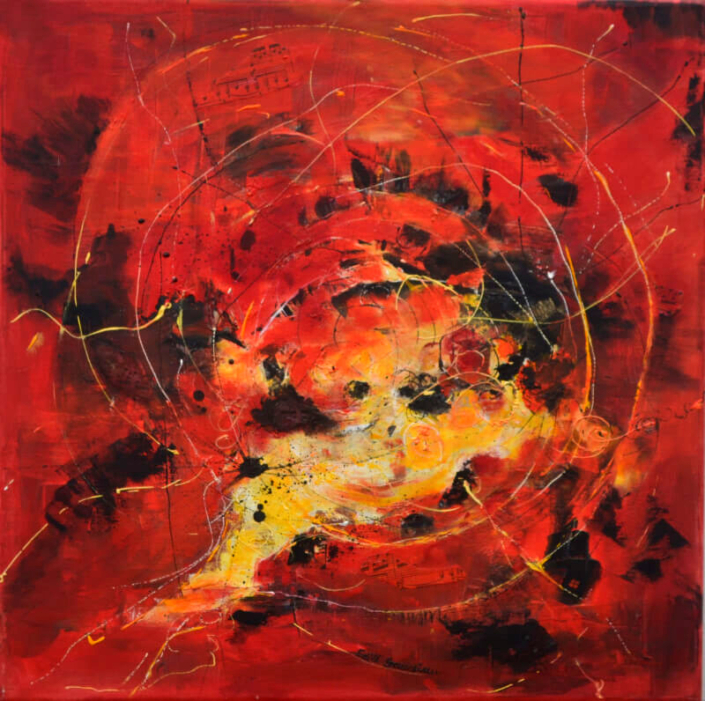 Bolero, Mischtechnik, 50x50cm