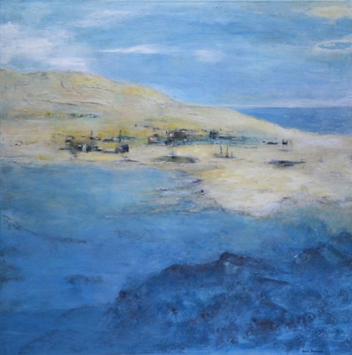 Charme des Morbiden, Mischtechnik, 100x100cm - VERKAUFT