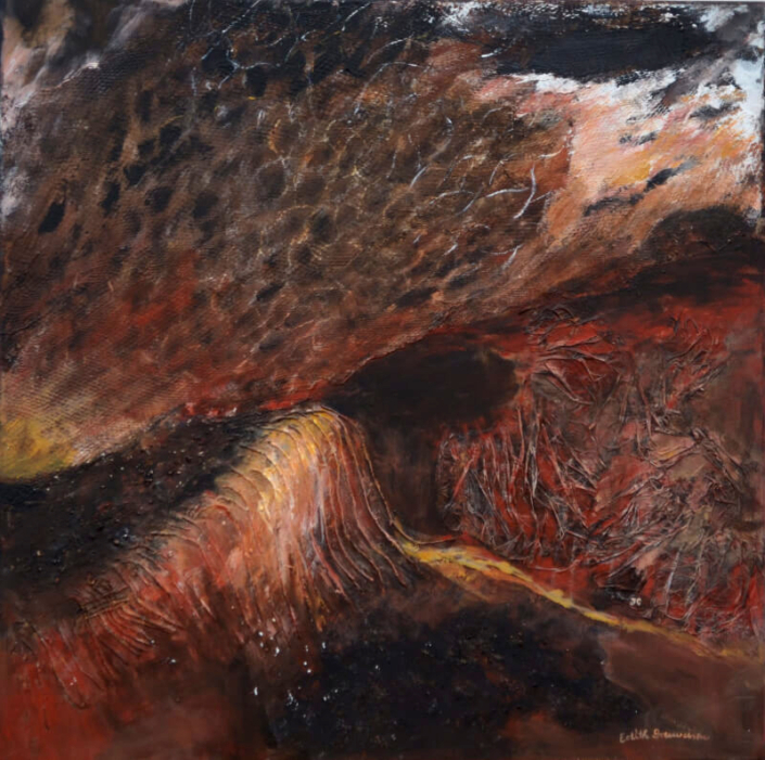 Der Natur auf der Spur 2, Mischtechnik, 60x60cm