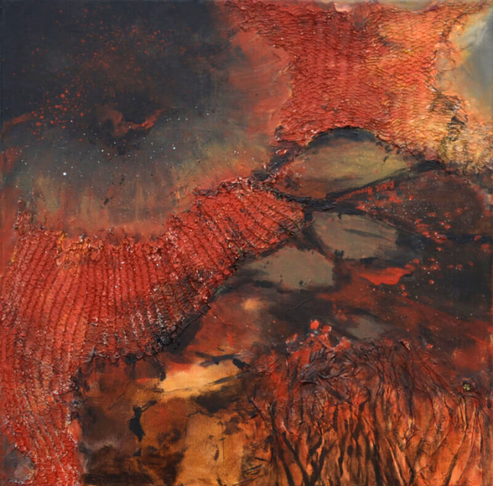 Der Natur auf der Spur 3, Mischtechnik, 50x50cm