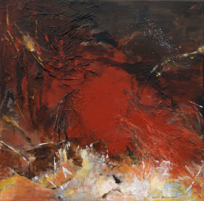 Der Natur auf der Spur 4, Mischtechnik, 50x50cm