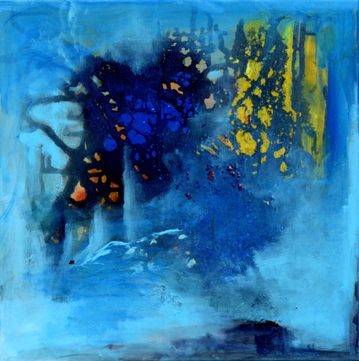 Durchblick, Mischtechnik, 50x50cm