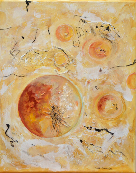 Form und Farbe 1, Mischtechnik, 50x40cm