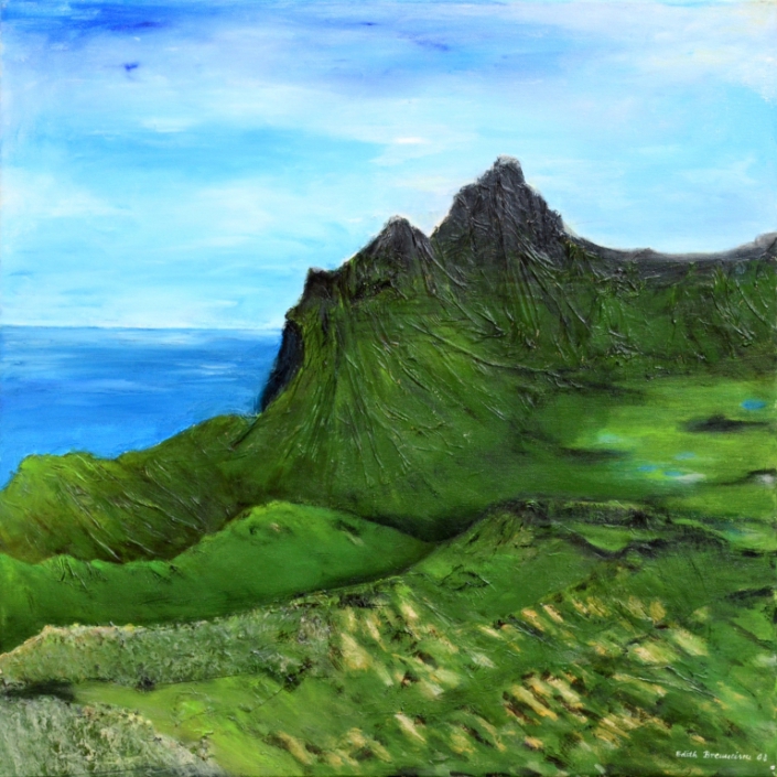 Hornstrandir, Island, Mischtechnik, 60x60cm