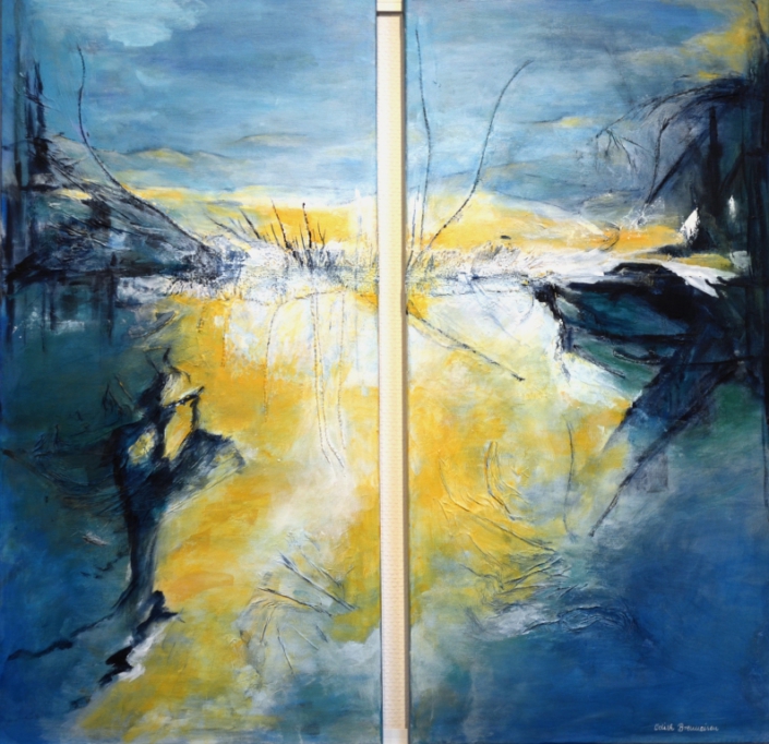 Solveigs Lied, Mischtechnik, je 80x40cm – VERKAUFT