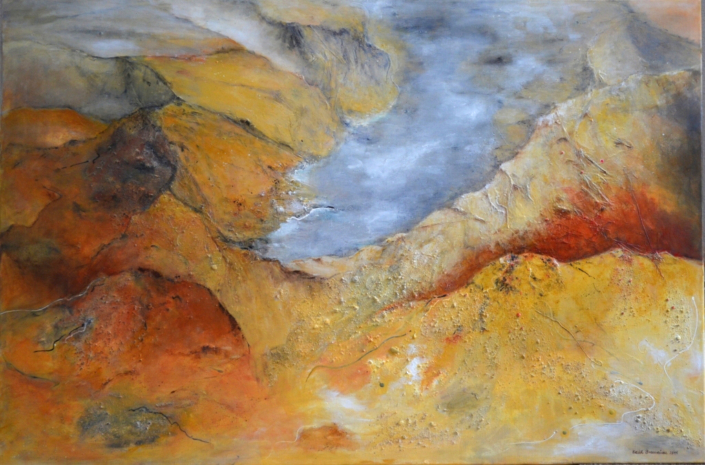 Terra abstracta, Mischtechnik, 80x120cm - VERKAUFT